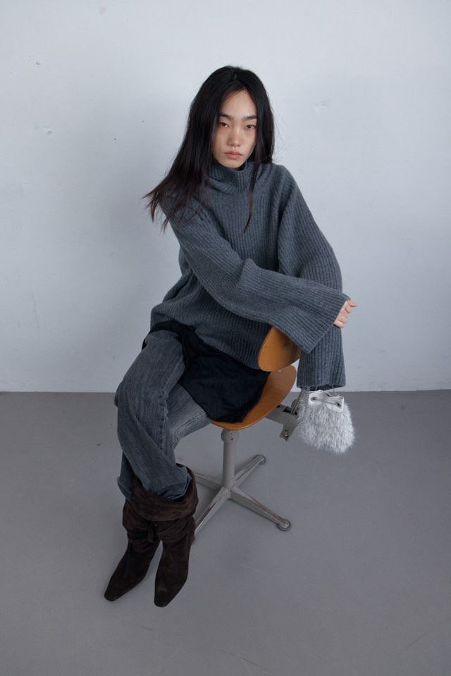 Better - Korean Women Fashion - #thatsdarling - Ash Polar Knit - 6
