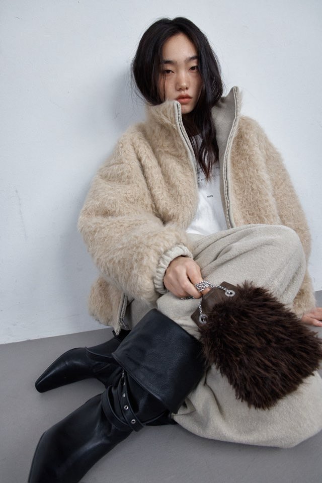 Better - Korean Women Fashion - #shopsmall - Log Fleece Jumper - 4