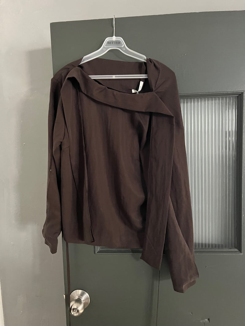 Better - Korean Women Fashion - #vintagekidsstyle - Ranch Tie Blouse - 2