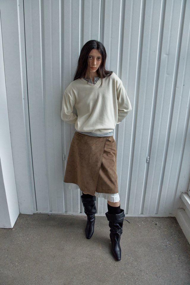 Better - Korean Women Fashion - #womensfashion - Fork Wrap Skirt - 6