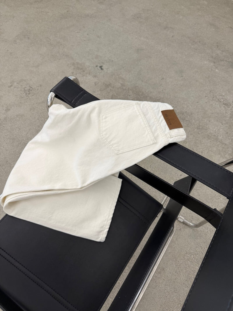 Better - Korean Women Fashion - #womensfashion - Brushed Cone Denim Pants