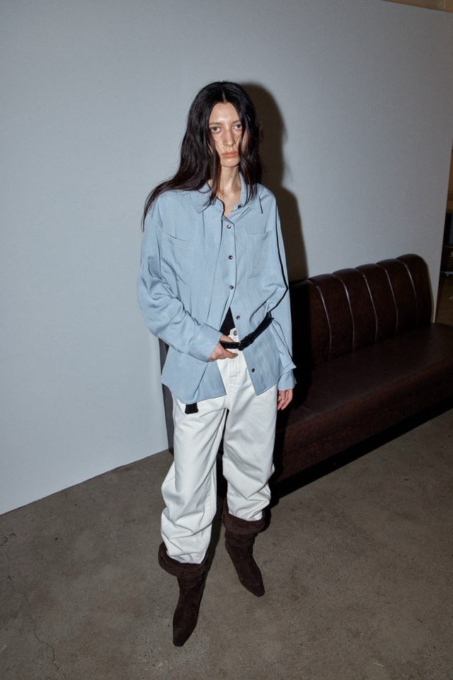 Better - Korean Women Fashion - #womensfashion - Brushed Cone Denim Pants - 7