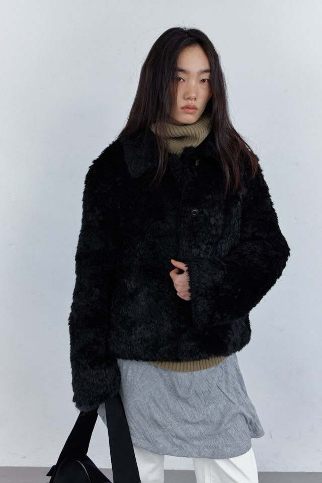 Better - Korean Women Fashion - #womensfashion - Shearling Collar Jacket - 6