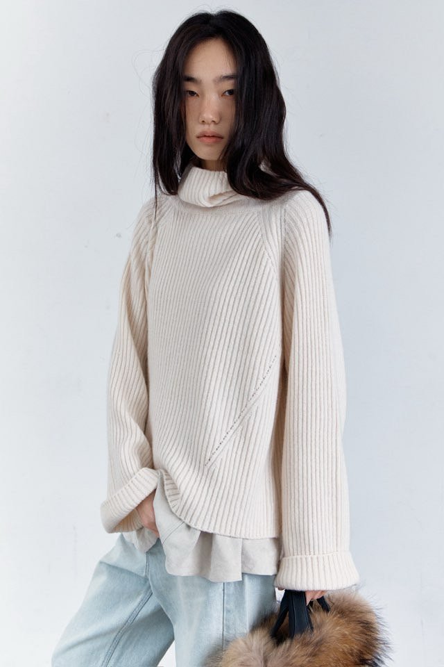 Better - Korean Women Fashion - #womensfashion - Ash Polar Knit - 11