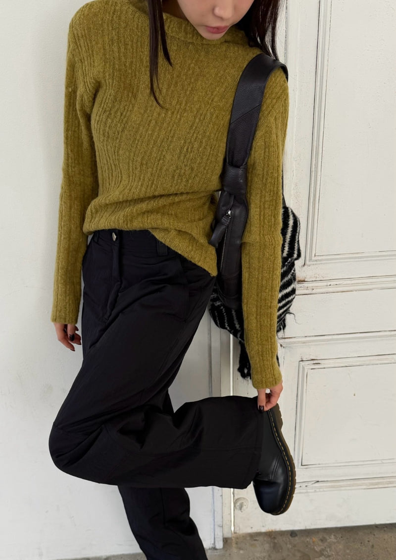 Better - Korean Women Fashion - #womensfashion - Unbalanced Ribbed Knit - 10