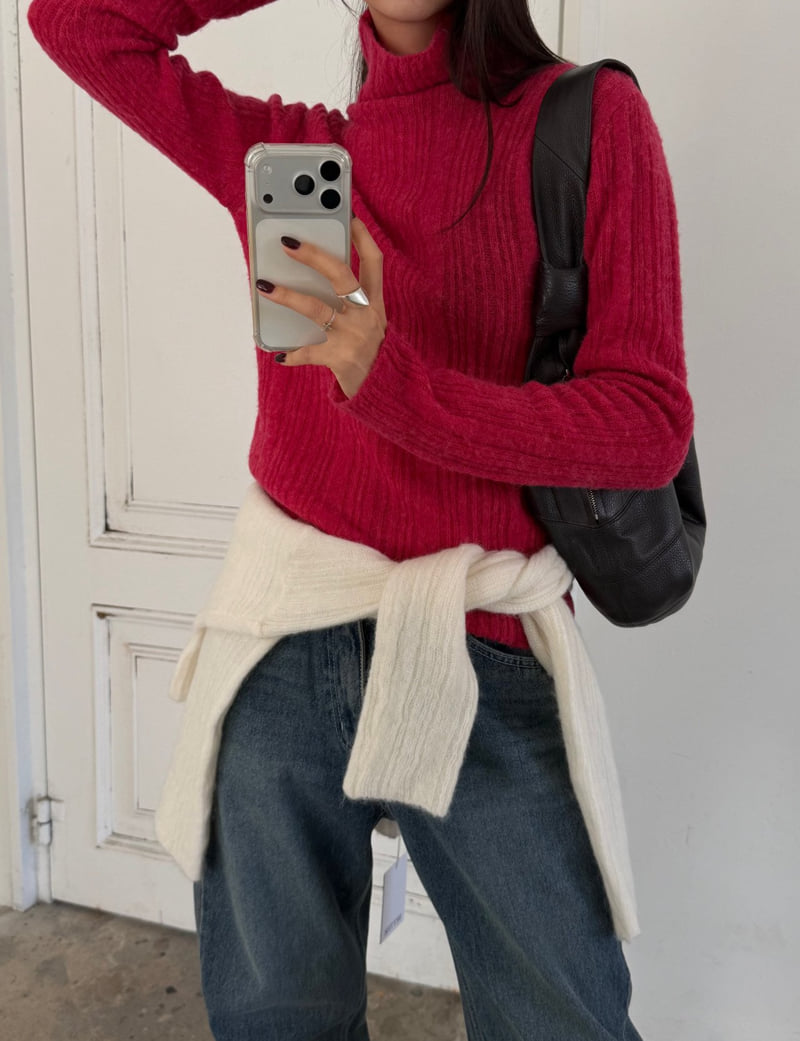 Better - Korean Women Fashion - #womensfashion - Unbalanced Ribbed Knit - 8