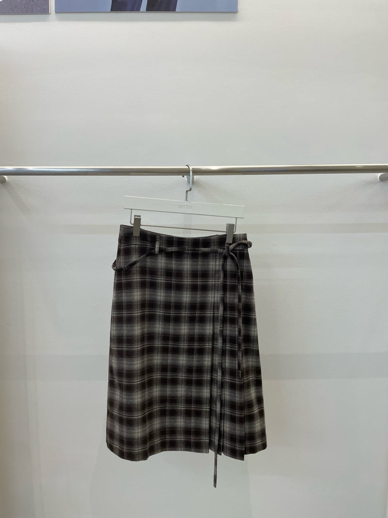 Better - Korean Women Fashion - #womensfashion - Stin Check Skirt - 3
