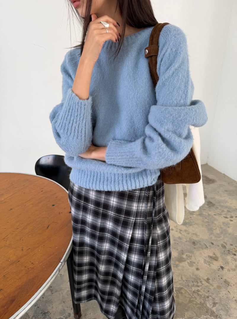 Better - Korean Women Fashion - #womensfashion - Stin Check Skirt - 7