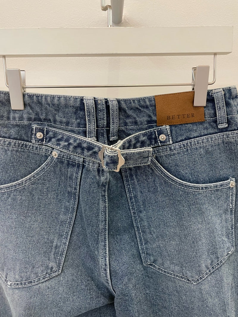 Better - Korean Women Fashion - #womensfashion - Back Denim Pants - 3