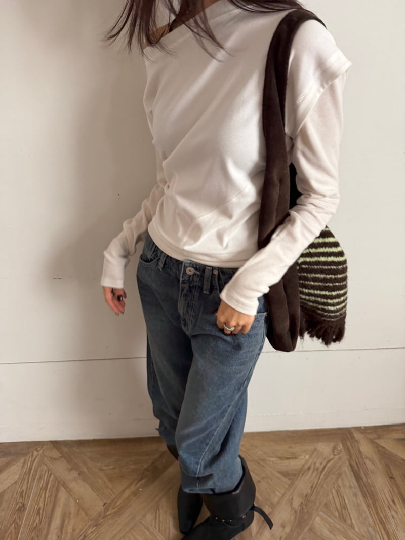 Better - Korean Women Fashion - #womensfashion - Back Denim Pants - 7