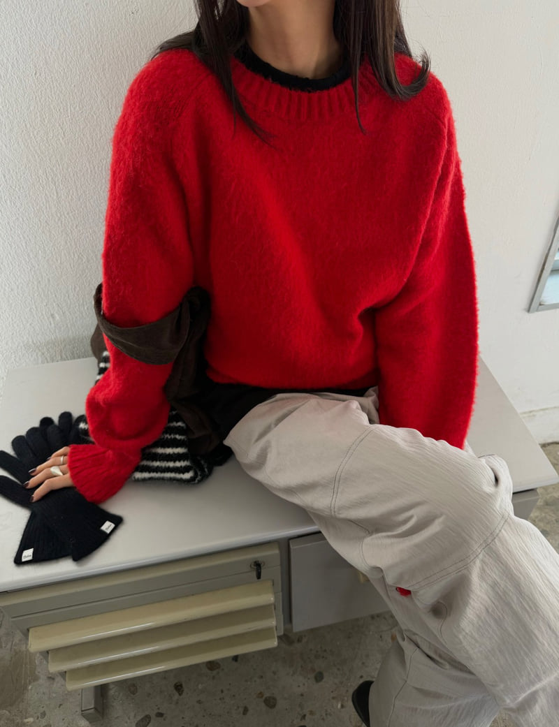 Better - Korean Women Fashion - #womensfashion - Wool Round Knit - 7