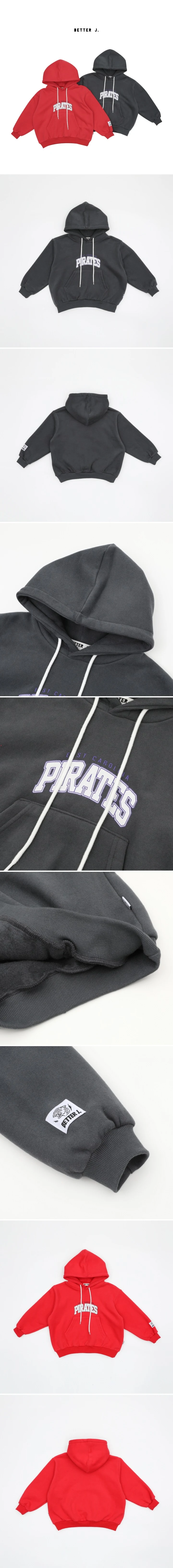 Better j - Korean Children Fashion - #childrensboutique - Pirates Hood Sweatshirt - 2
