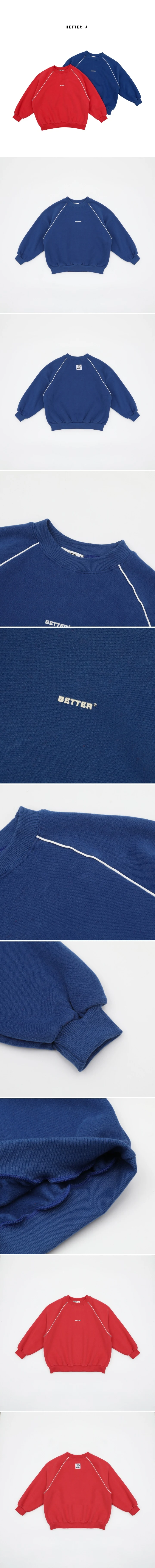 Better j - Korean Children Fashion - #designkidswear - Line Up Sweatshirt (Adult) - 2