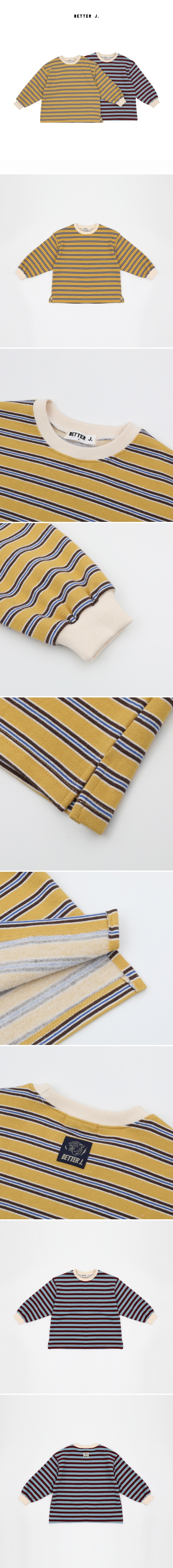 Better j - Korean Children Fashion - #designkidswear - Moz Stripe Tee (Adult) - 2