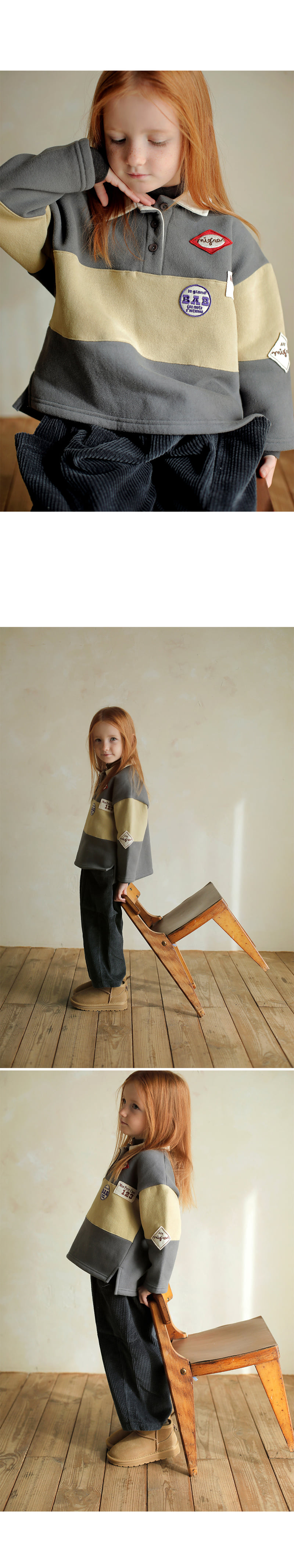 Bien A Bien - Korean Children Fashion - #childofig - Brion Collar Tee - 4