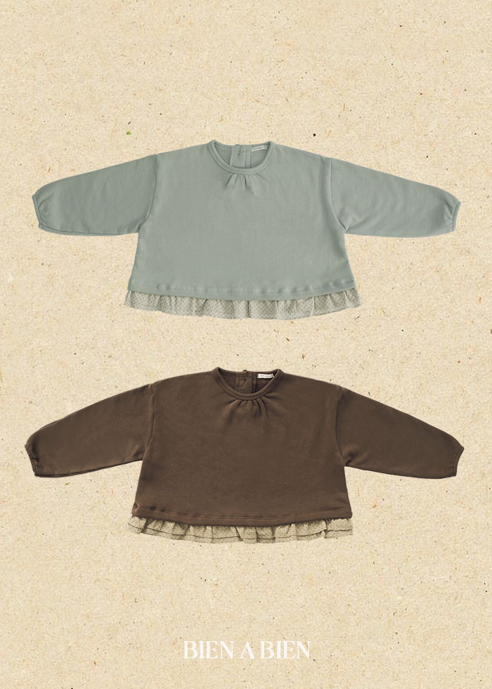 Bien A Bien - Korean Children Fashion - #childrensboutique - Verona Frill Sweatshirt