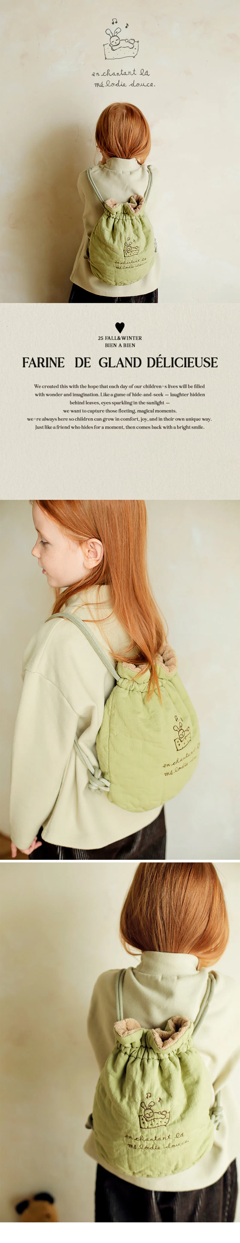 Bien A Bien - Korean Children Fashion - #designkidswear - Longfang Bonding Backpack - 2