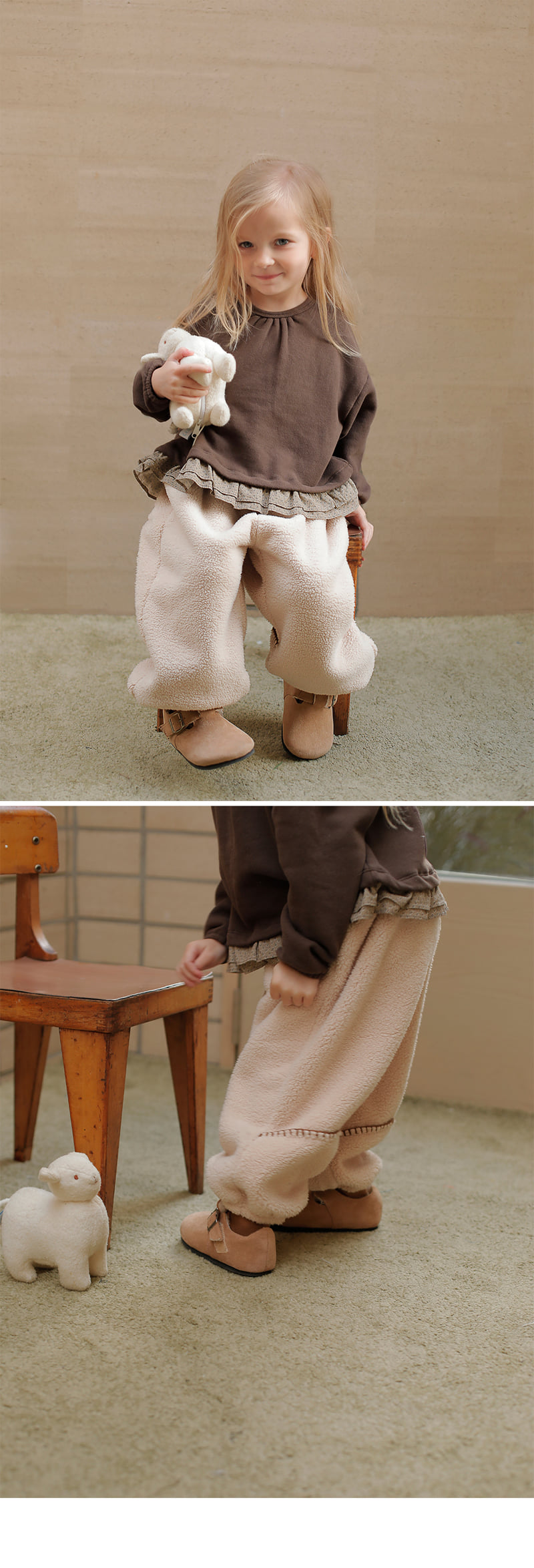 Bien A Bien - Korean Children Fashion - #designkidswear - Blend Pants - 3