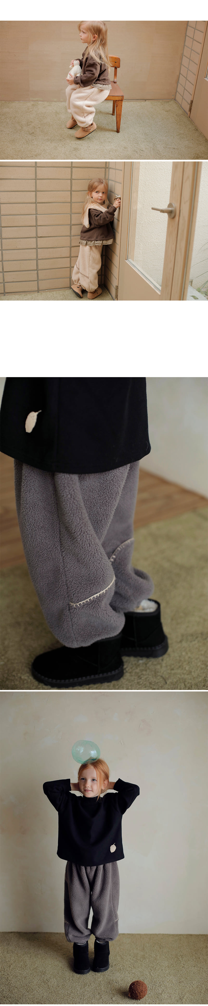 Bien A Bien - Korean Children Fashion - #designkidswear - Blend Pants - 4