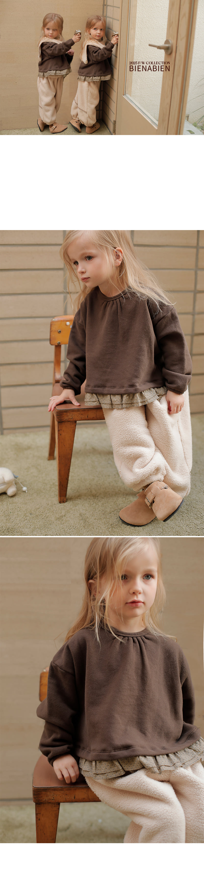 Bien A Bien - Korean Children Fashion - #discoveringself - Verona Frill Sweatshirt - 3