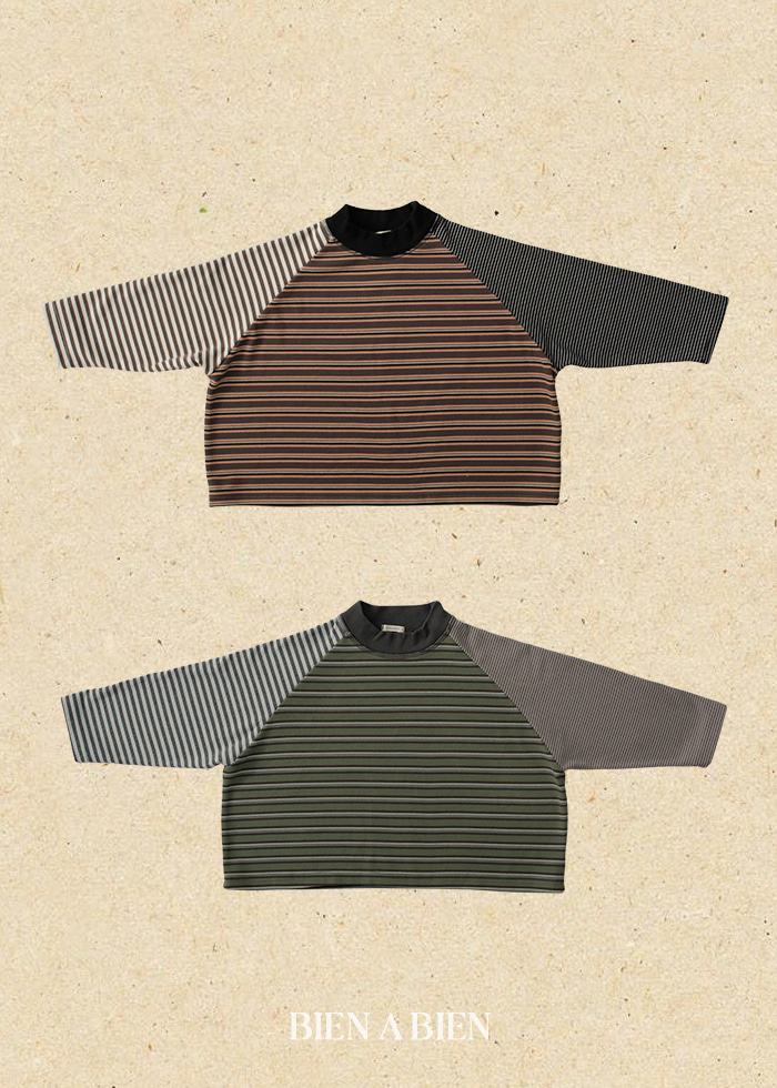 Bien A Bien - Korean Children Fashion - #kidsstore - Cannen Stripe Tee