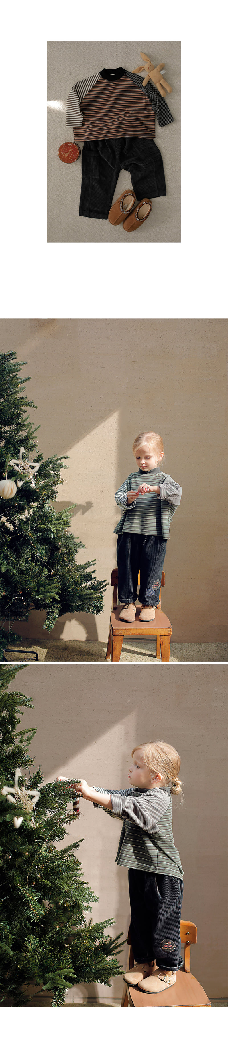 Bien A Bien - Korean Children Fashion - #magicofchildhood - Cannen Stripe Tee - 5