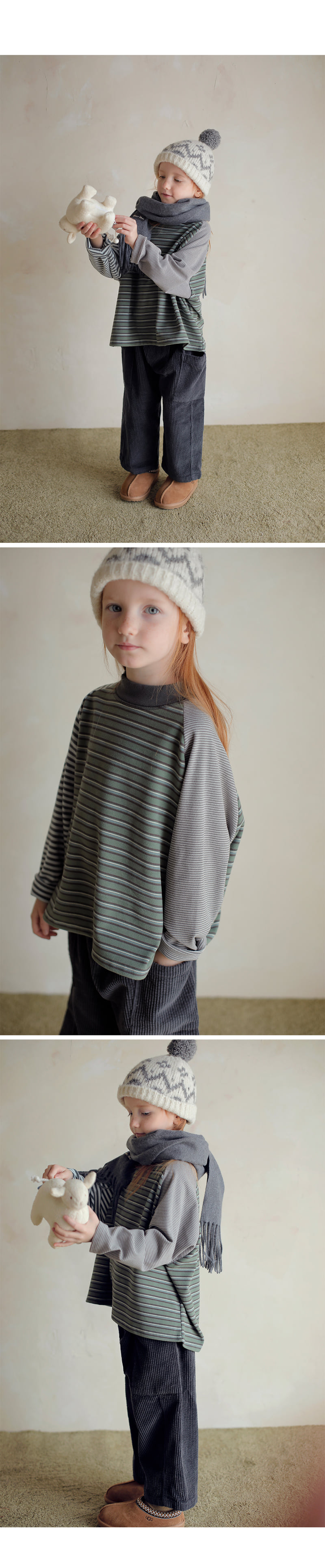 Bien A Bien - Korean Children Fashion - #prettylittlegirls - Cannen Stripe Tee - 7