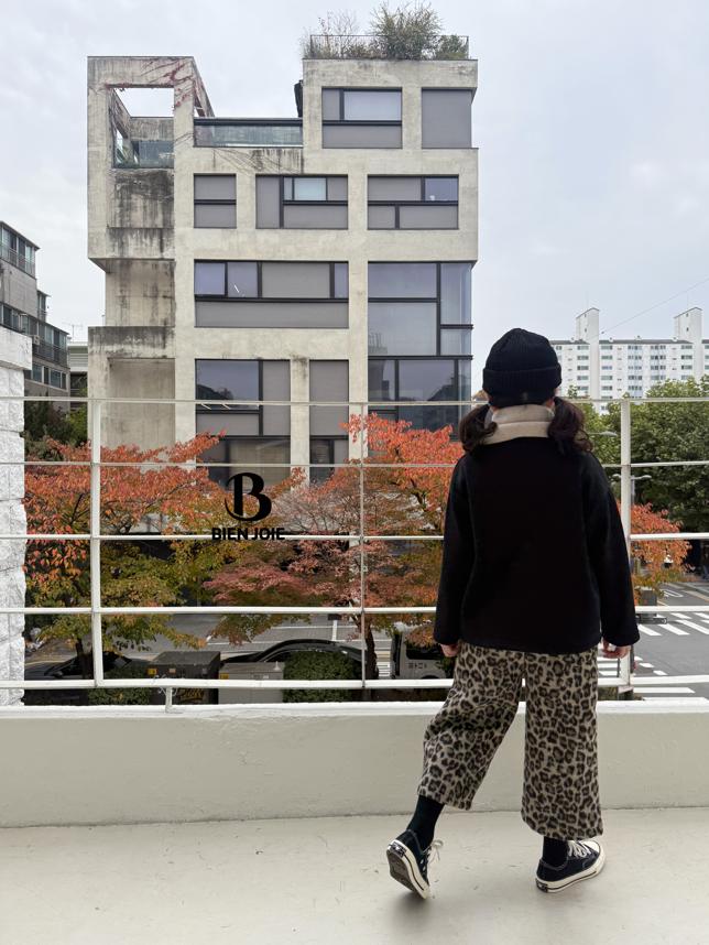 Bien Joie - Korean Children Fashion - #kidzfashiontrend - Ruing Leopard Pants - 4