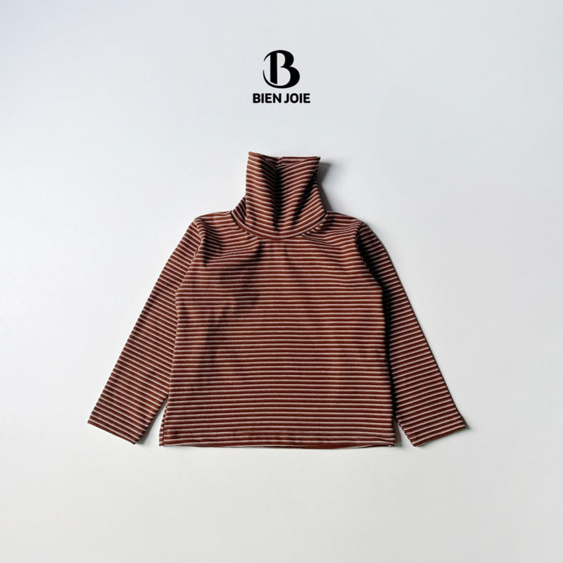 Bien Joie - Korean Children Fashion - #childofig - Herb Stripe Turtleneck - 5