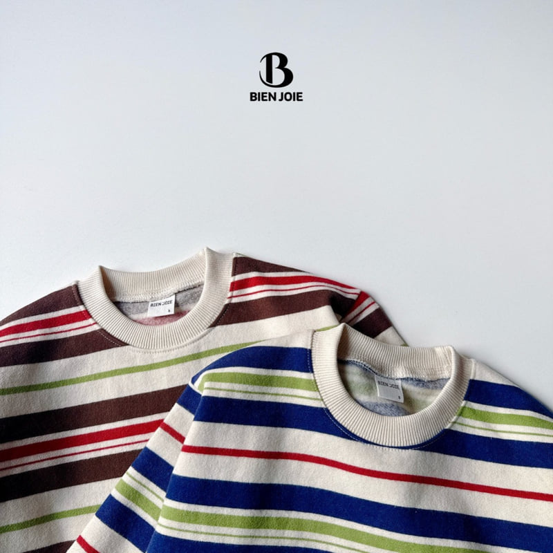 Bien Joie - Korean Children Fashion - #prettylittlegirls - Burning Stripe Tee - 4