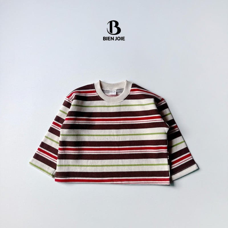 Bien Joie - Korean Children Fashion - #discoveringself - Burning Stripe Tee - 8
