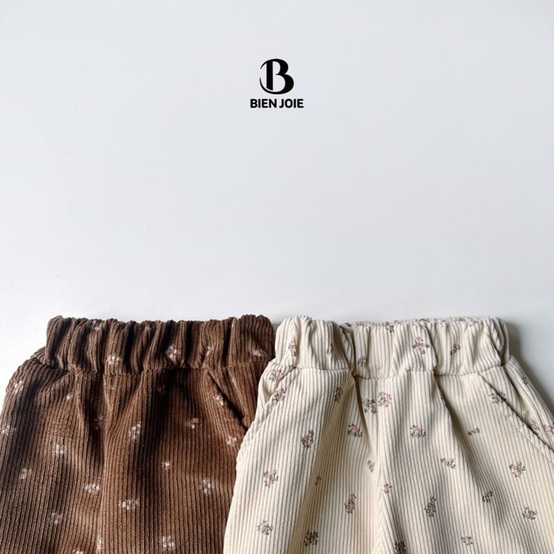 Bien Joie - Korean Children Fashion - #discoveringself - Bouquet Corduroy Pants - 2