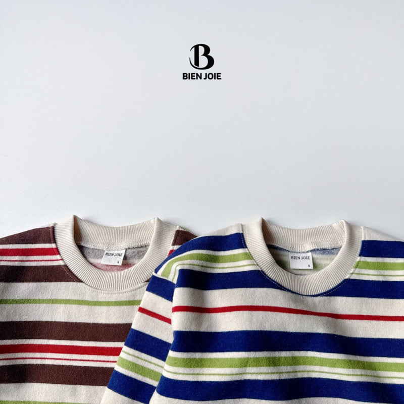 Bien Joie - Korean Children Fashion - #prettylittlegirls - Burning Stripe Tee - 3