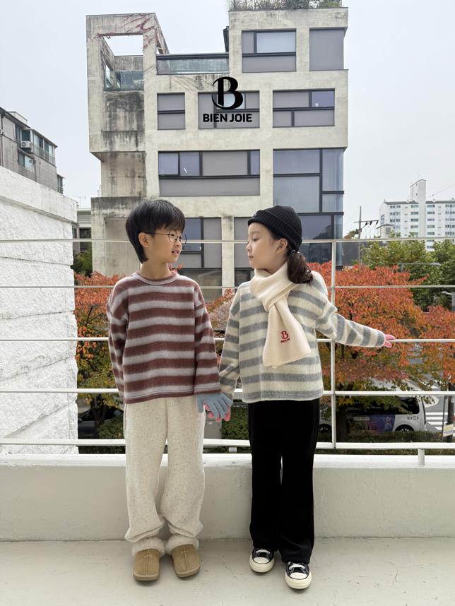 Bien Joie - Korean Children Fashion - #todddlerfashion - Lucy Stripe Tee - 10