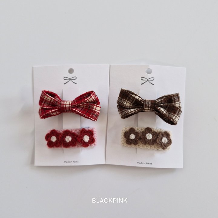 Black Pink - Korean Children Fashion - #Kfashion4kids - Tanya Check Set (set of 2)