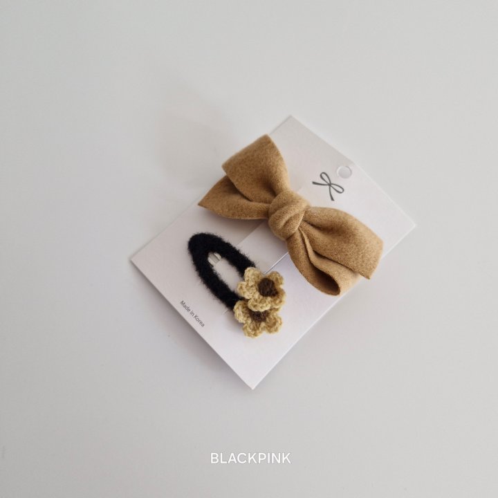 Black Pink - Korean Children Fashion - #Kfashion4kids - Wool Flower Set - 7