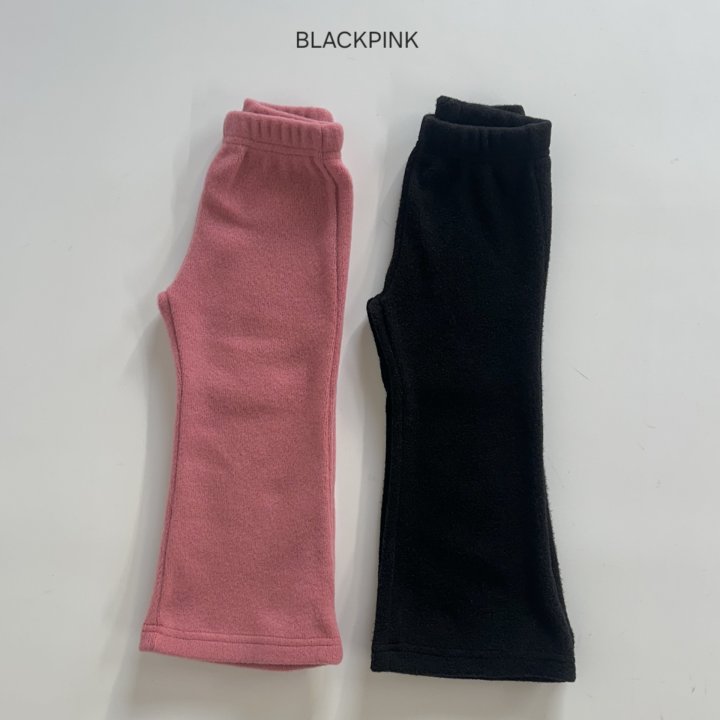 Black Pink - Korean Children Fashion - #Kfashion4kids - Cari Fleece Bootcut Pants - 2