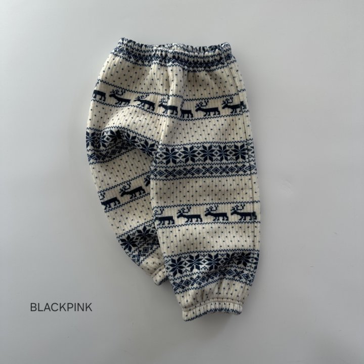 Black Pink - Korean Children Fashion - #kidzfashiontrend - Thick Nordic Jogger Pants - 4