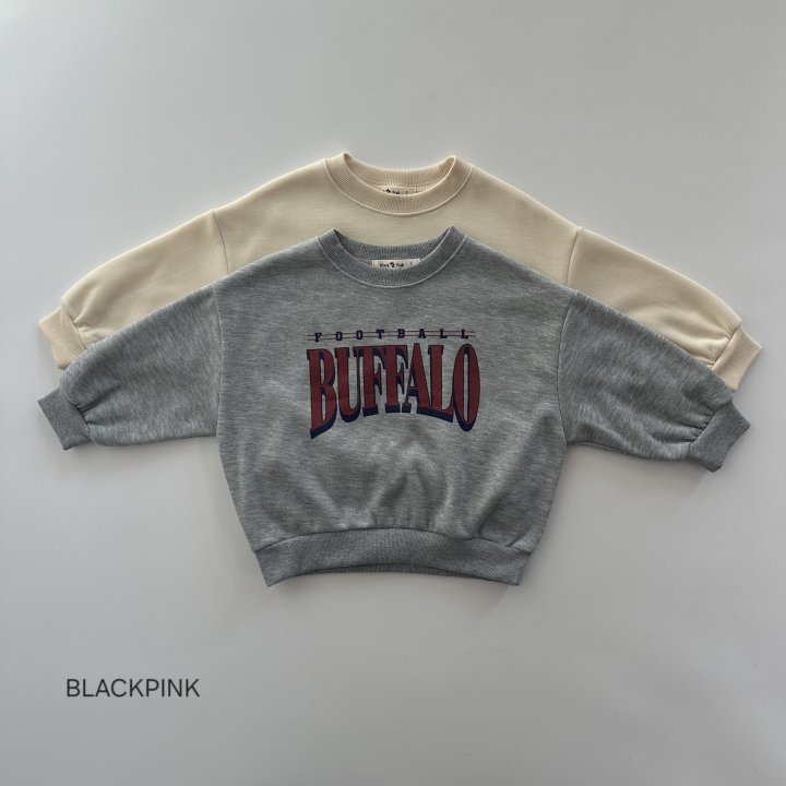 Black Pink - Korean Children Fashion - #Kfashion4kids - Buffalo Fleece Sweatshirt - 3