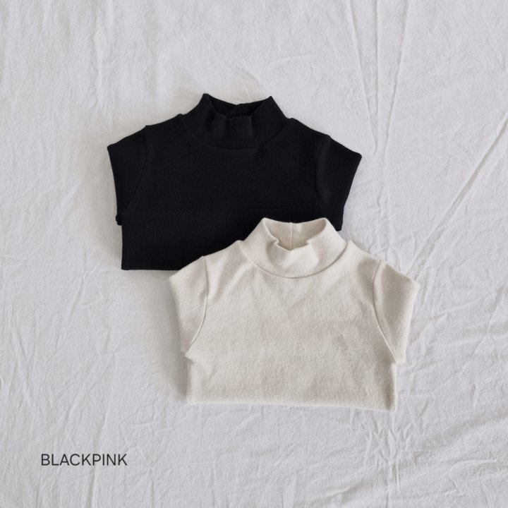 Black Pink - Korean Children Fashion - #Kfashion4kids - Winter Peach Half Turtleneck