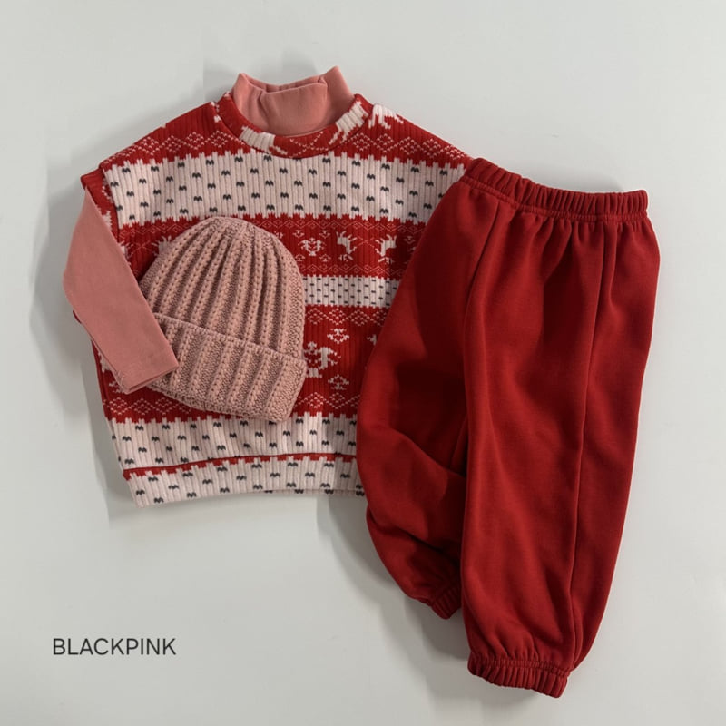 Black Pink - Korean Children Fashion - #Kfashion4kids - Nordic Fleece Vest - 9