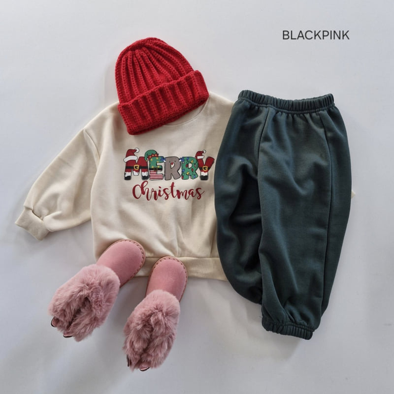 Black Pink - Korean Children Fashion - #Kfashion4kids - Merry Christmas Sweatshirt - 6