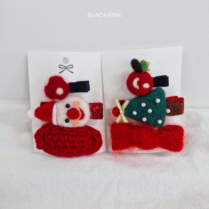 Black Pink - Korean Children Fashion - #childofig - Snowman Tree Set - 5
