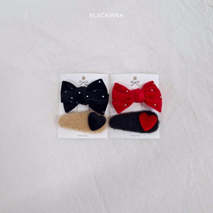 Black Pink - Korean Children Fashion - #childofig - Cubic Velvet Set - 4