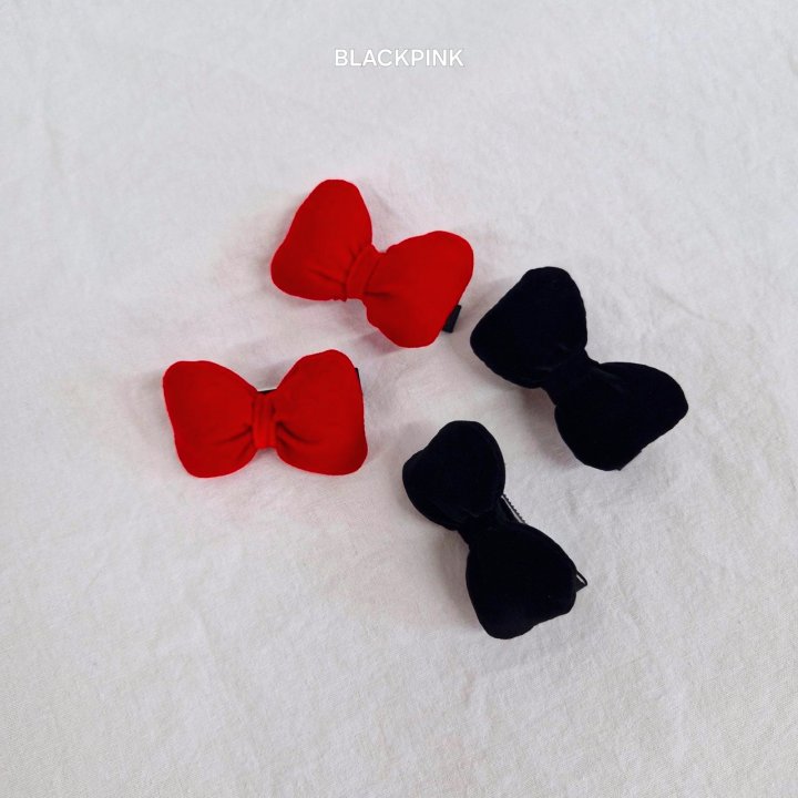 Black Pink - Korean Children Fashion - #childofig - Christmas Puffy Ribbon Set