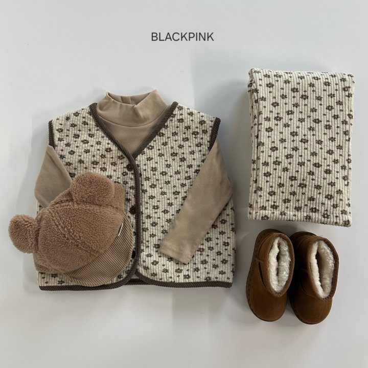 Black Pink - Korean Children Fashion - #childofig - Flower Bonding Set-up - 2