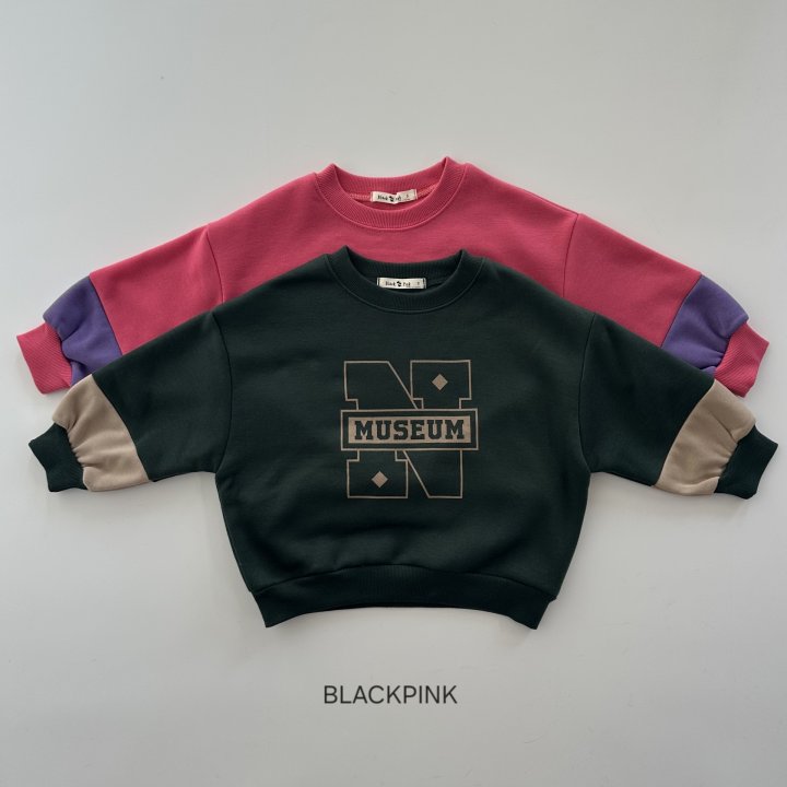 Black Pink - Korean Children Fashion - #childofig - N Color Fleece Sweatshirt - 2