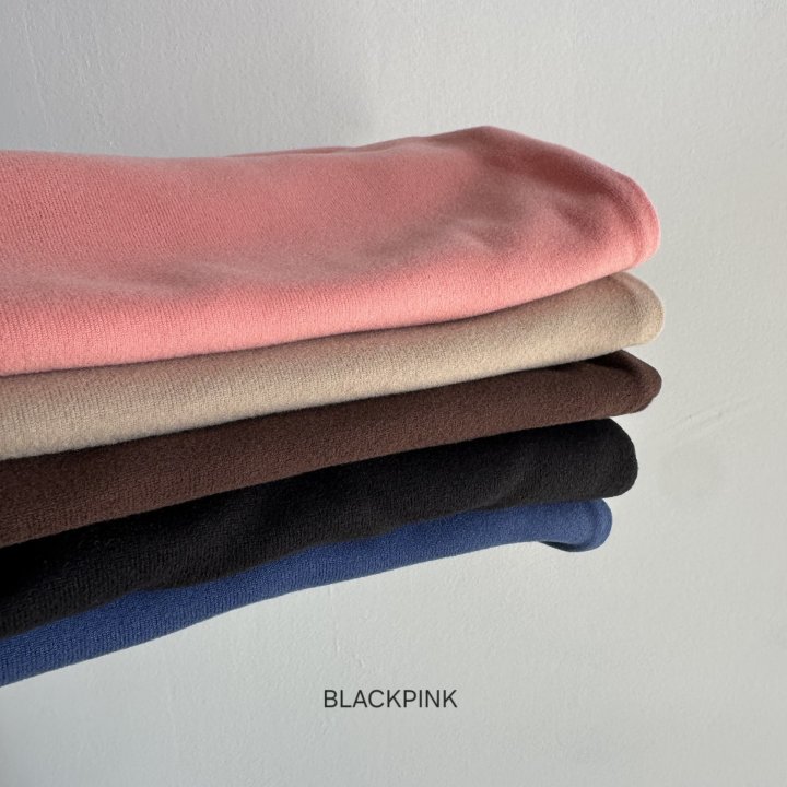 Black Pink - Korean Children Fashion - #stylishchildhood - Soft Cozy Half Turtleneck Tee - 4