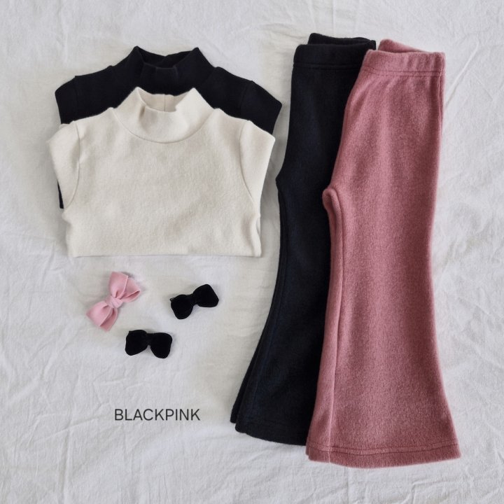Black Pink - Korean Children Fashion - #childofig - Winter Peach Half Turtleneck - 6
