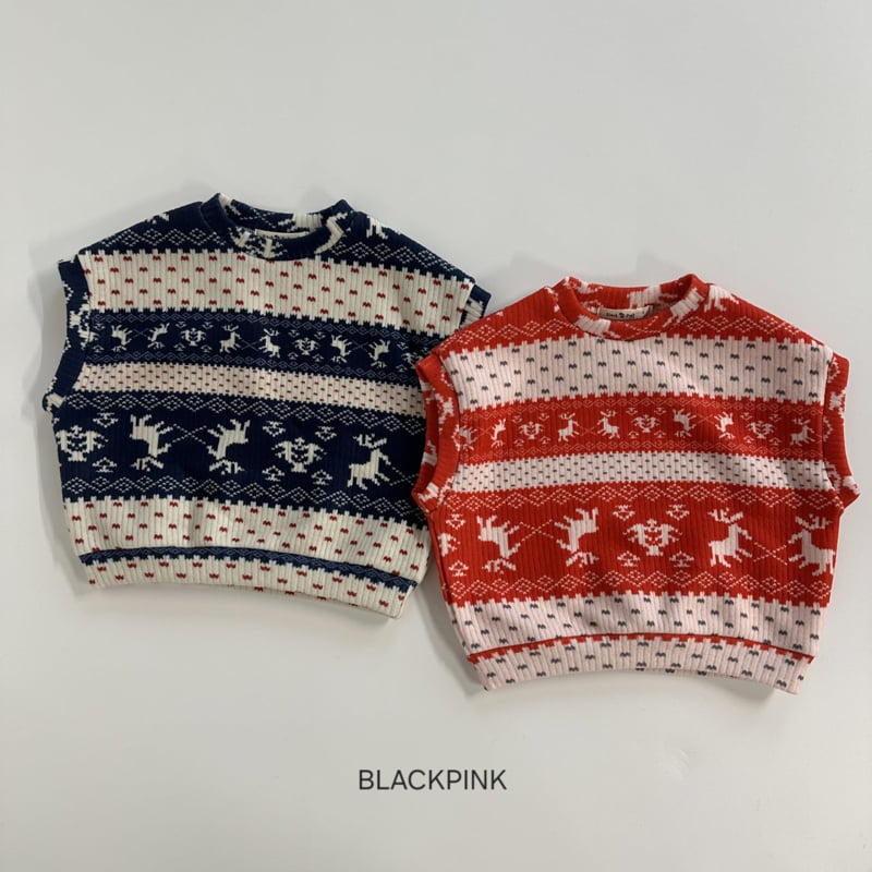 Black Pink - Korean Children Fashion - #childofig - Nordic Fleece Vest